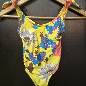 Zimmermann Yellow Floral Swimsuit